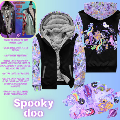 JACKET RUN 14-SPOOKY DOO-FLEECE OR COTTON LINER-PREORDER CLOSING 12/16