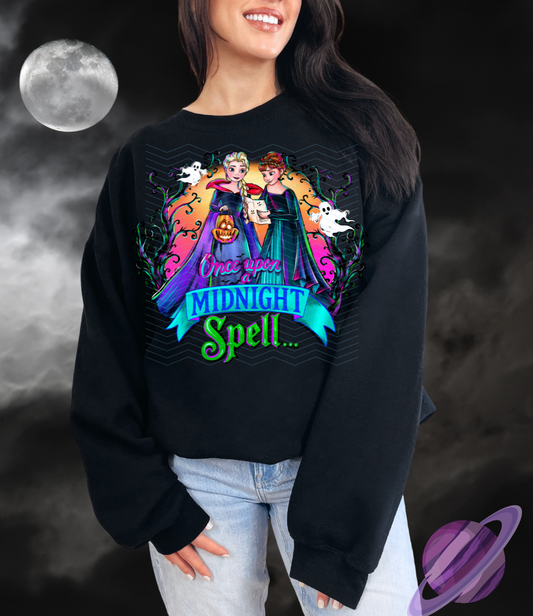 SPOOKY PRINCESS CREWNECK SWEATSHIRT 1