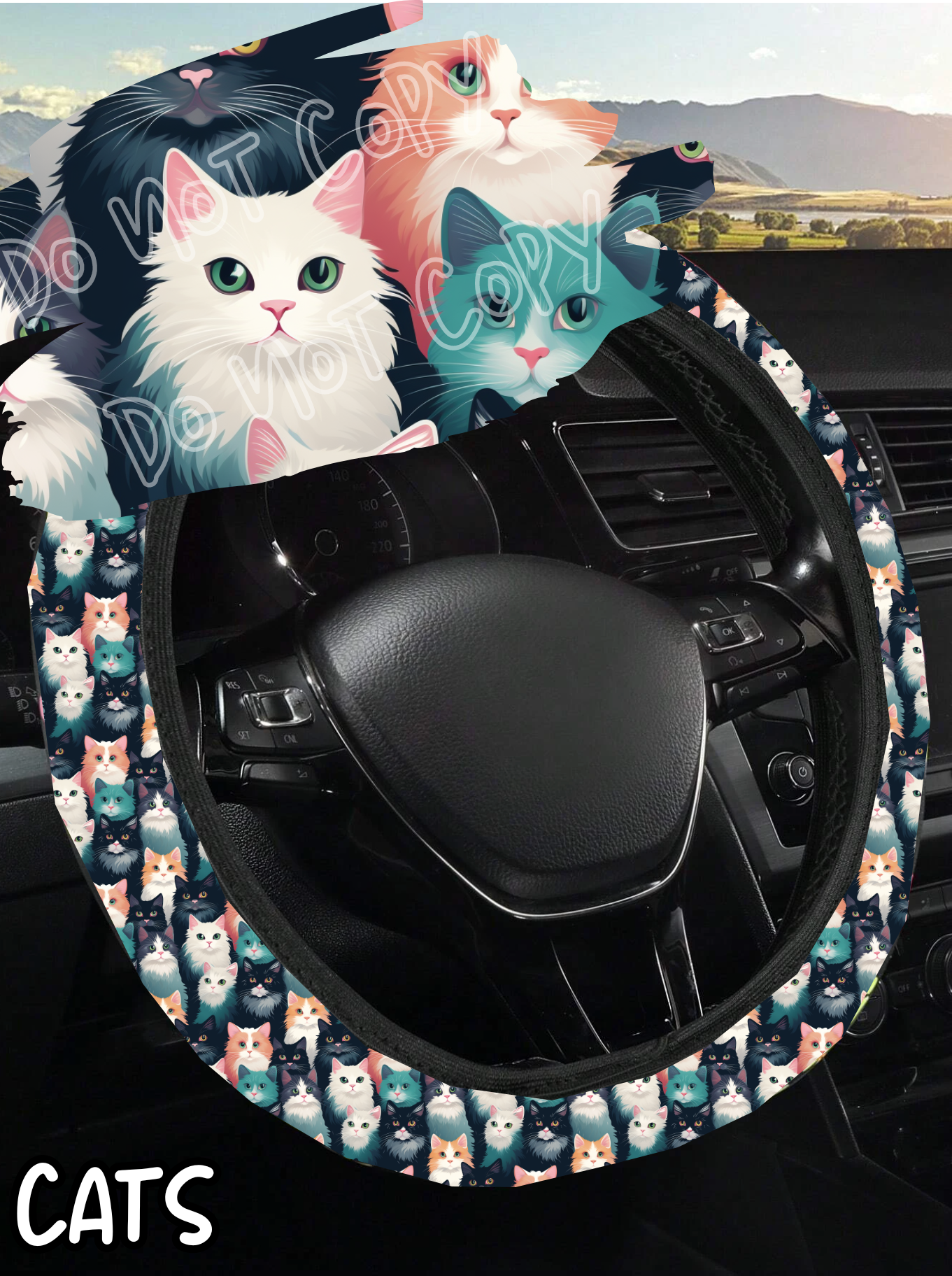 Cats - Steering Wheel Cover 3