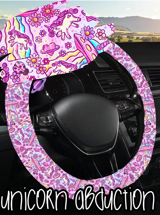 UNICORN ABDUCTION- Steering Wheel Cover 4 Preorder Closing 4/18 ETA END MAY/EARLY JUNE