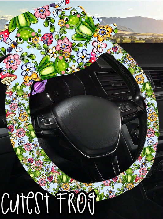 CUTEST FROG- Steering Wheel Cover 4 Preorder Closing 4/18 ETA END MAY/EARLY JUNE