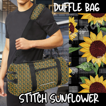 STITCH SUNFLOWER - BAG RUN 3 - DUFFLE BAG - PREORDER CLOSING 10/22