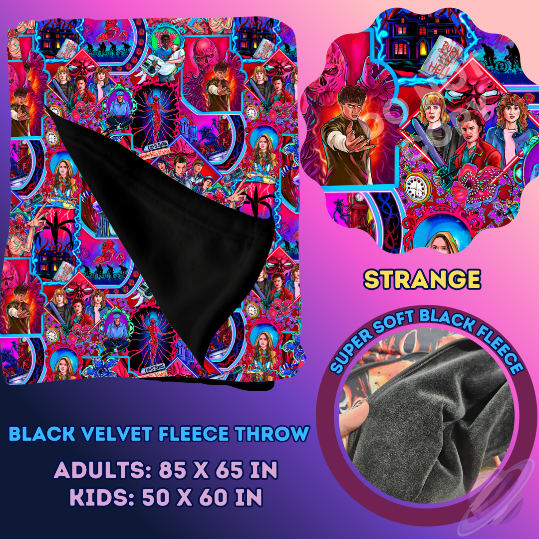 STRANGE - SOFT BLACK FLEECE THROW 13-PREORDER CLOSING 1/14