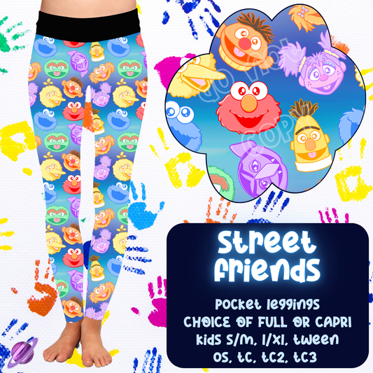 STREET FRIENDS - FUN KIDS RUN -  LEGGING/CAPRI PREORDER CLOSING 11/5