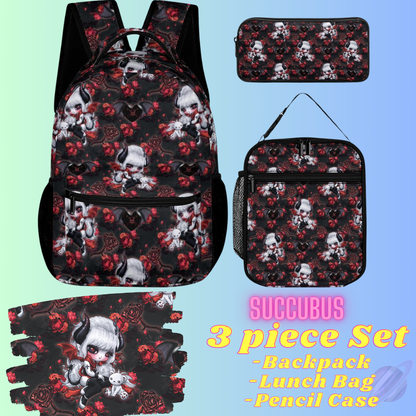 SUCCUBUS-3 PIECE BACKPACK SET-PREORDER CLOSING 7/3