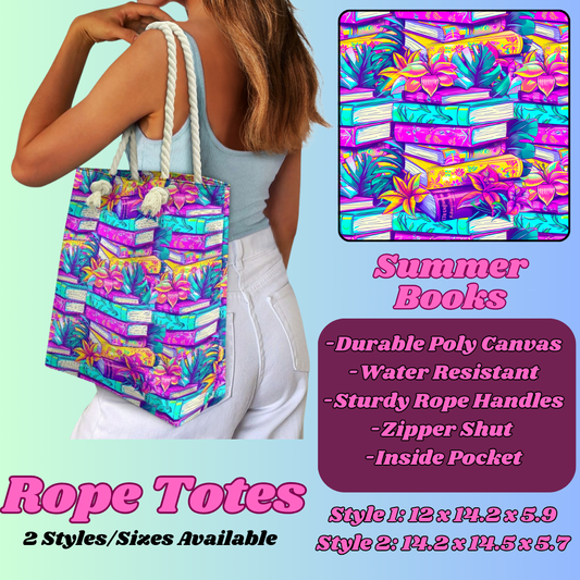 SUMMER BOOKS-ROPE TOTE PREORDER CLOSING 5/6