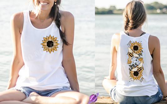 SUNFLOWER DOUBLE SIDED TANK