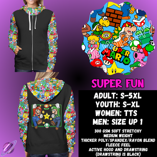 SUPER FUN - ZIP UP HOODIE OUTFIT RUN PREORDER CLOSES 1/26