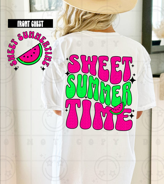 SWEET SUMMER TIME 1- DOUBLE SIDED TEE