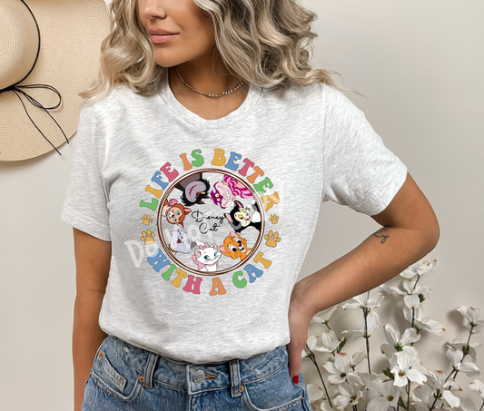 LIFE IS BETTER WITH A CAT TEE