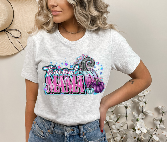 THANKFUL MAMA PINK TEE