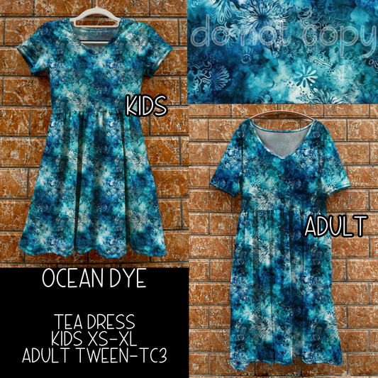 OCEAN DYE - TEA DRESS - PREORDER CLOSING 6/26