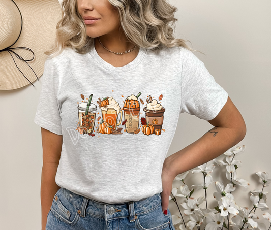 FALL COFFEE -UNISEX TEE ADULTS/KIDS