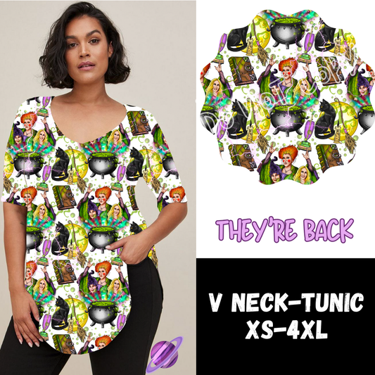 THEY'RE BACK -PPO11-V-NECK TUNIC PREORDER CLOSING 7/11
