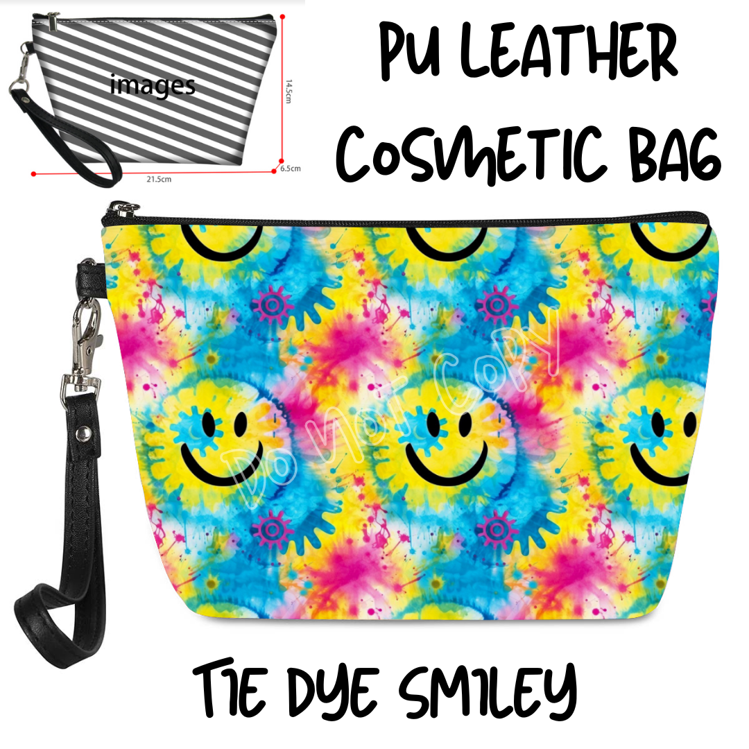 TIE DYE SMILEY - BAG RUN 3 - COSMETIC BAG - PREORDER CLOSING 10/22