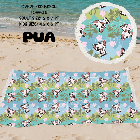 PUA -OVERSIZED BEACH TOWEL PREORDER CLOSES 5/8 ETA JULY
