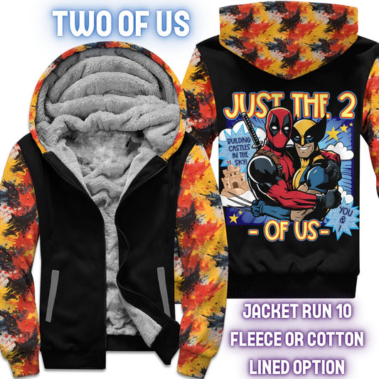 JACKET RUN 14-TWO OF US-FLEECE OR COTTON LINER-PREORDER CLOSING 12/16