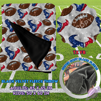 TX FB-SEQUIN THROW BLANKET RUN-SOFT CLOSE 8/9-HARD CLOSE 8/11