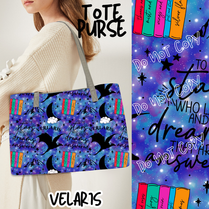 VELARIS - BAG RUN 3 - TOTE PURSE - PREORDER CLOSING 10/22