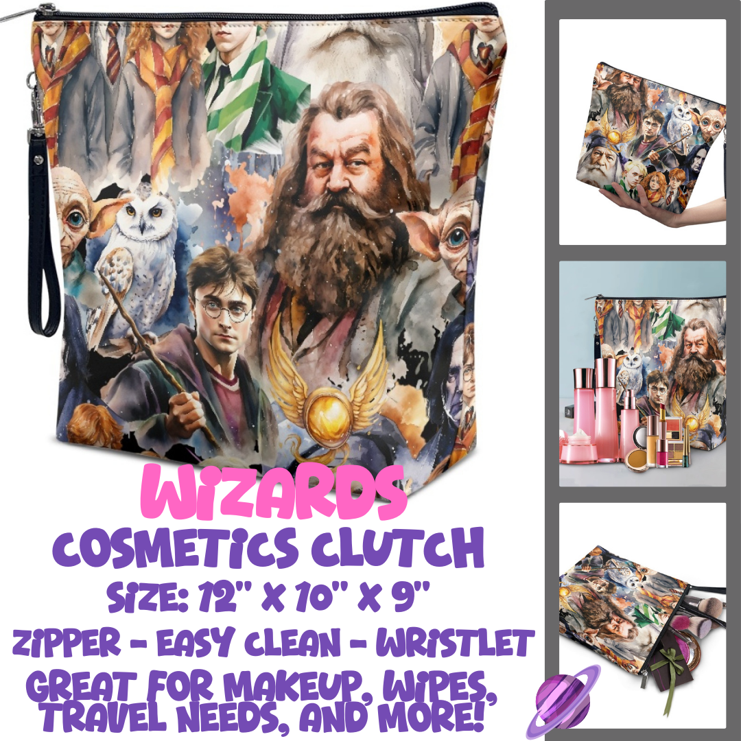 WIZARDS - CUSTOM COSMETIC CLUTCH PREORDER CLOSES 12/16