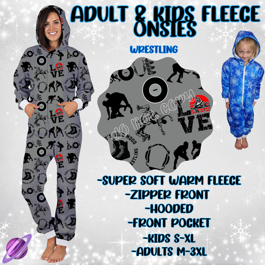 WRESTLING-ONESIES ROUND 3- PREORDER CLOSING 9/23