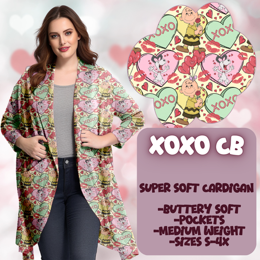 XOXO CB - SOFT CARDGIAN LOVE YOU RUN CLOSING 11/30