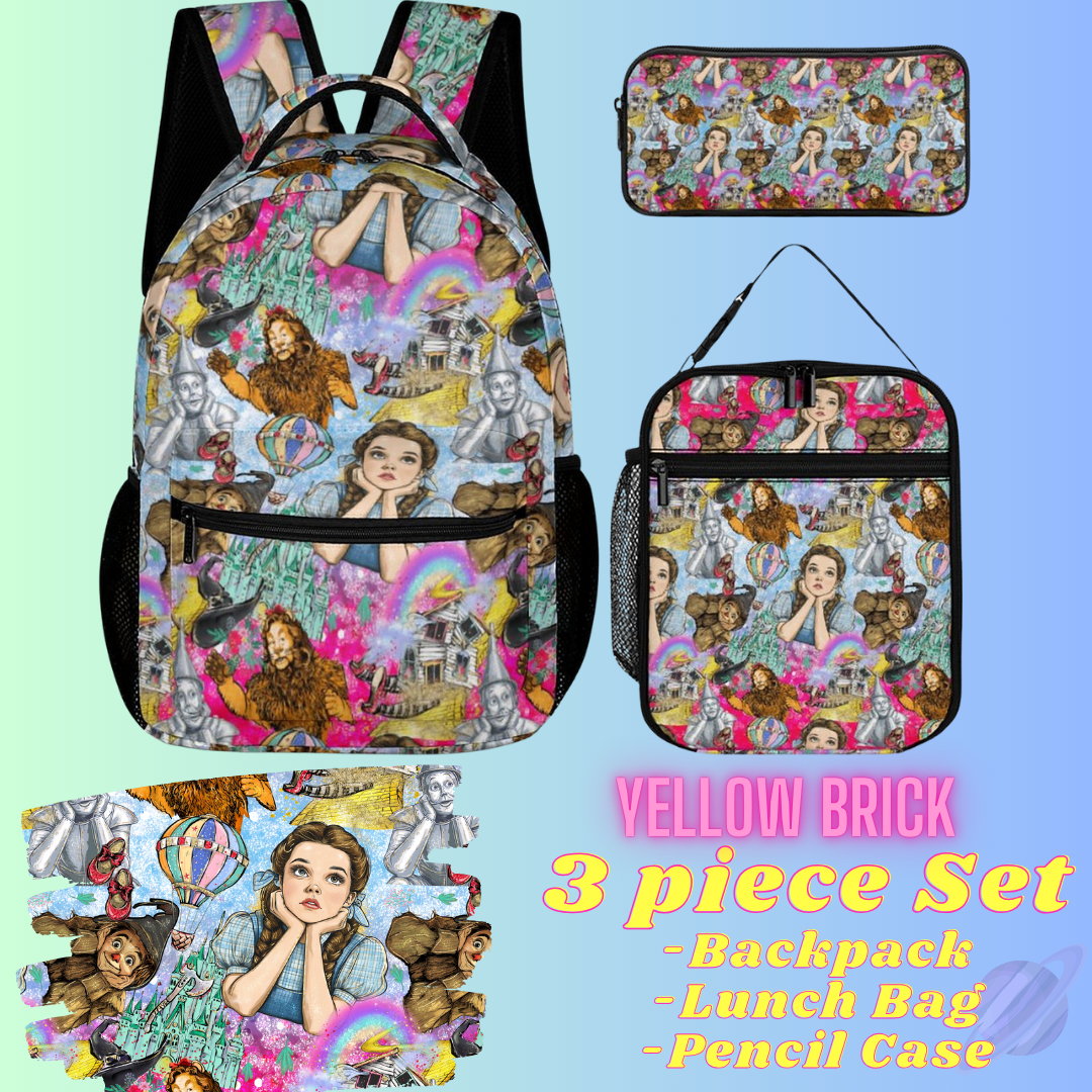 YELLOW BRICK-3 PIECE BACKPACK SET-PREORDER CLOSING 7/3