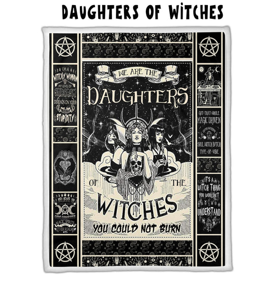 Daughters of Witches - Letter Sherpa Blankets- Preorder Closing 10/2