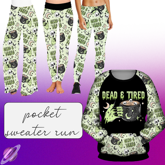 DEAD TIRED - LEGGING/JOGGER/LOUNGER - POCKET SWEATERS & BOTTOMS PREORDER CLOSING 11/17