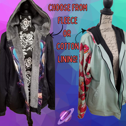 JACKET RUN 14-TATTOO PRINCESS-FLEECE OR COTTON LINER-PREORDER CLOSING 12/16