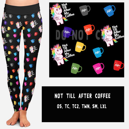 NOT TILL AFTER COFFEE LEGGINGS AND JOGGERS