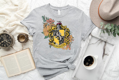 OUTFIT RUN 3-YELLOW HOUSE FLORAL TEE