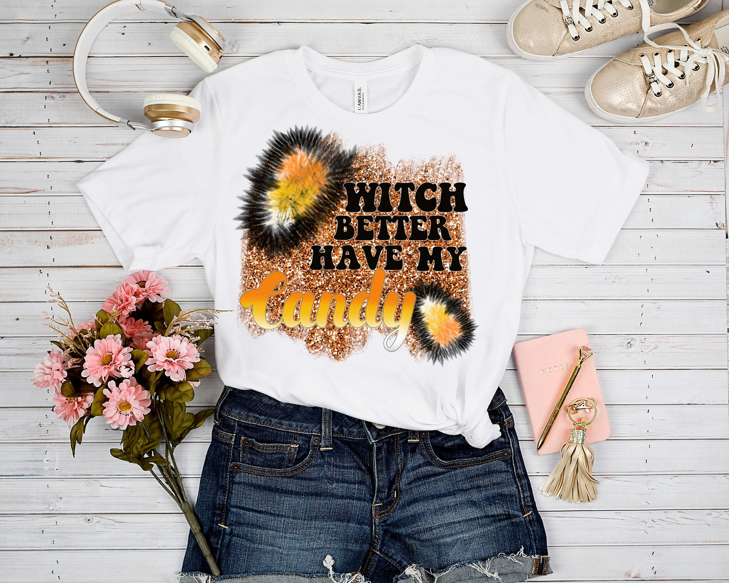 HIPPIE HALLOWEEN- WITH BETTER HAVE MY CANDY TEE