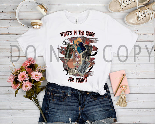 OUTFIT RUN 4- WHATS IN THE CARDS TEE