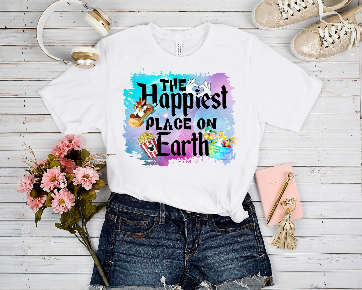 OUTFIT RUN 5- HAPPIEST PLACE TEE