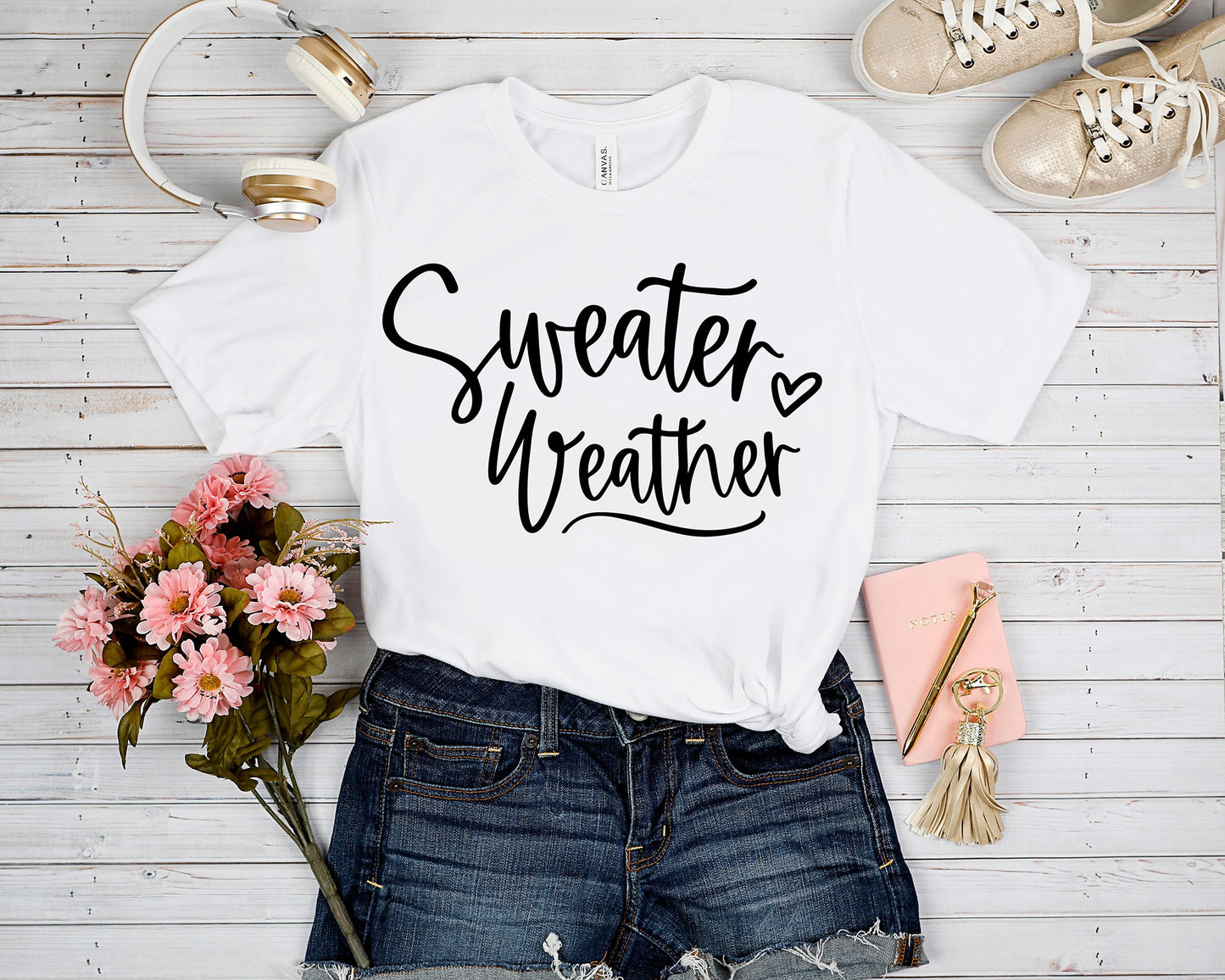 OUTFIT 6-SWEATER WEATHER TEE