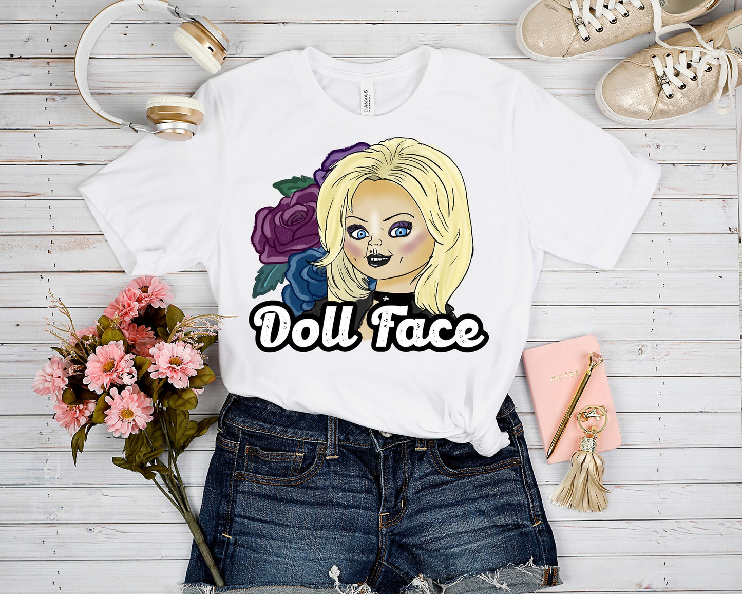 OUTFIT 6- DOLL FACE TEE