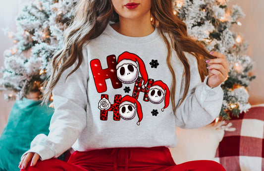 LOUNGEWEAR RUN-HO HO HO SKELE- CREW NECK SWEATSHIRT- PREORDER CLOSING 9/30