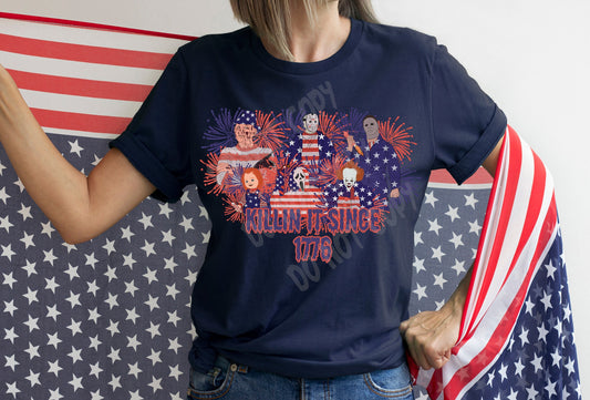 PATRIOTIC RUN -KILLIN IT - UNISEX TEE ADULTS/KIDS