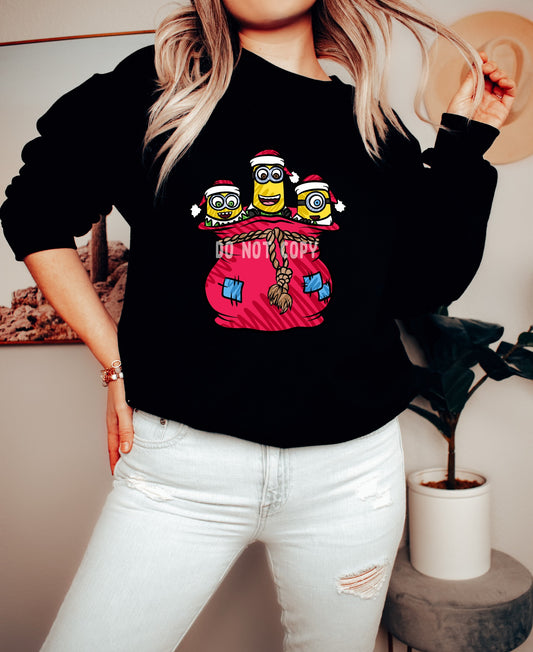 BATCH 69-HOLIDAY YELLOW DUDES- CREW NECK SWEATSHIRT