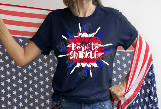 PATRIOTIC RUN -BORN TO SPARKLE- UNISEX TEE ADULTS/KIDS