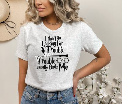 Trouble Usually Finds Me Tee