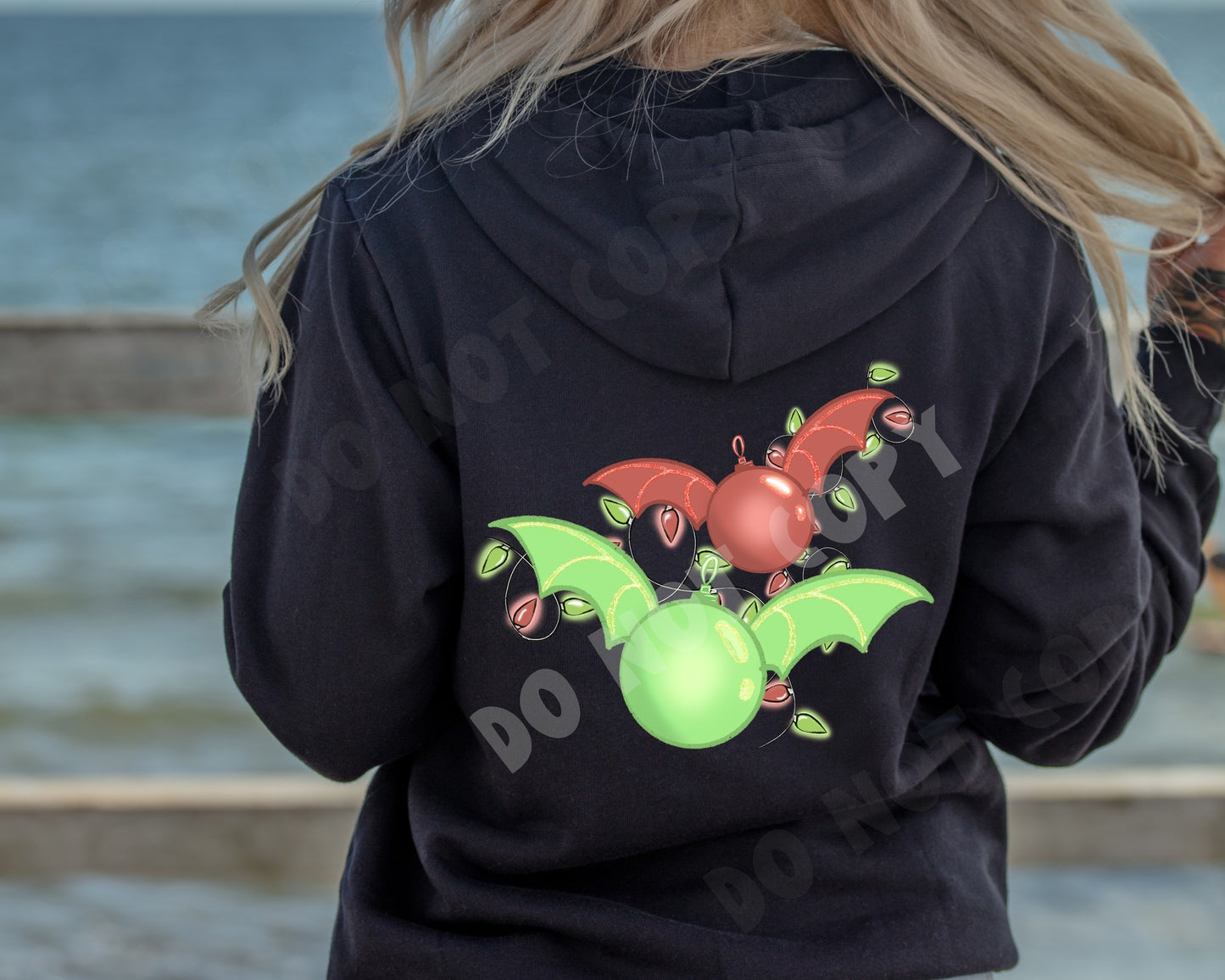 CREEPMAS- BAT BULBS- HEAVY COTTON FRONT ZIP UNISEX HOODIE PREORDER CLOSING 7/29