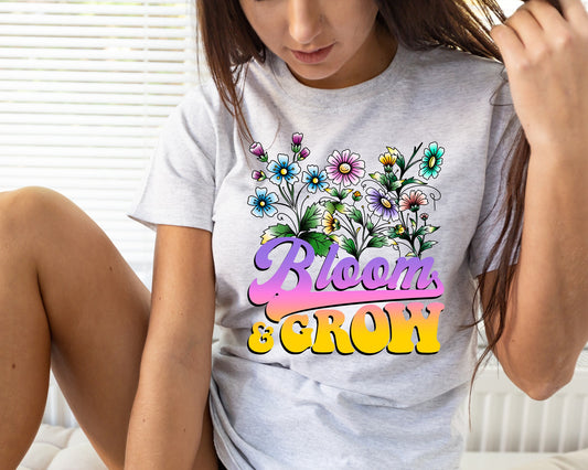 BATCH 67-BLOOM & GROW UNISEX TEE ADULTS/KIDS