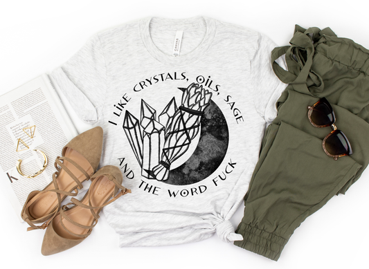 CRYSTALS SAGE TEE