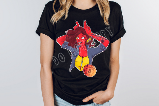 STRANGE RUN-H FIRE CHICK TEE UNISEX TEE ADULTS/KIDS