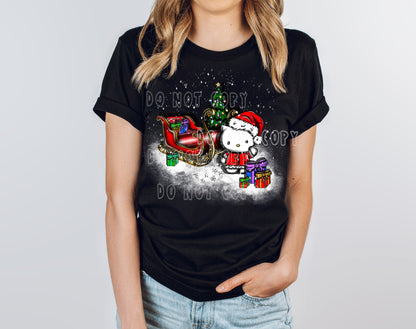 HOLIDAY BASH RUN- HOLIDAY MEOW- UNISEX TEE ADULTS/KIDS