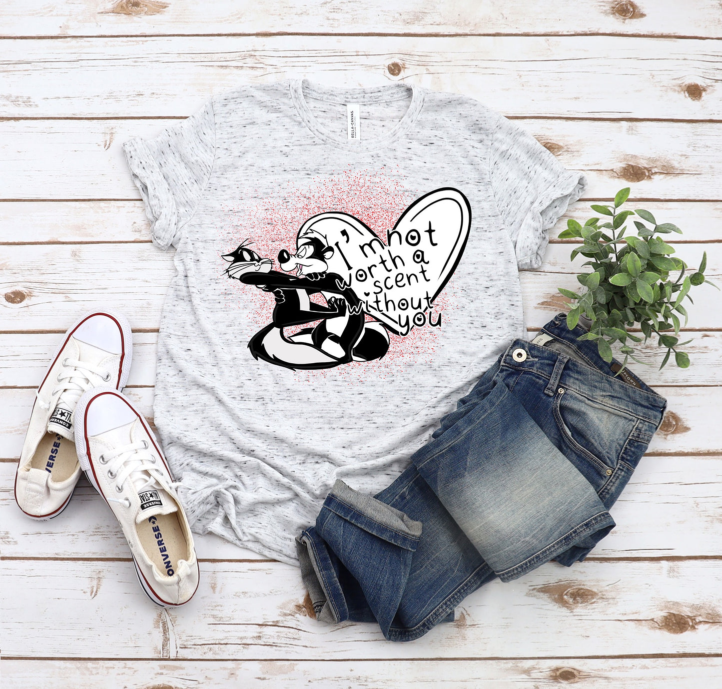 LUCKY IN LOVE-MON CHERI TEE