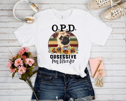 OBSESSED WITH PUGS GRAPHIC TEE