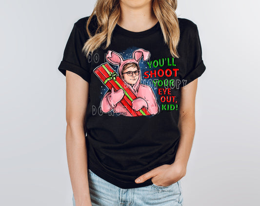 HOLIDAY BASH RUN- SHOOT YOUR EYE OUT- UNISEX TEE ADULTS/KIDS
